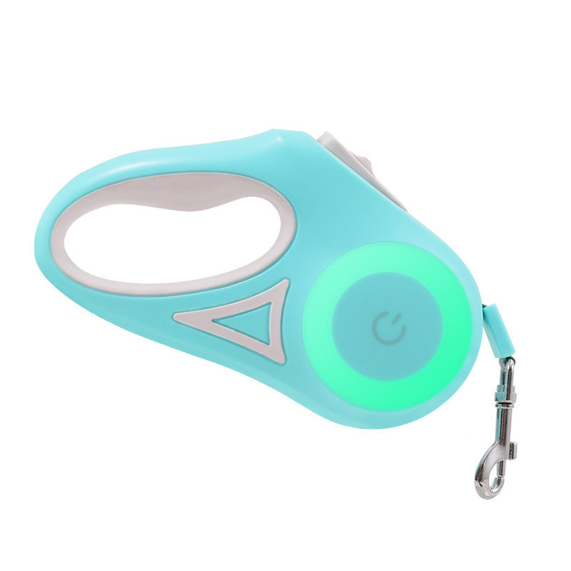 Light the Way & Walk with Confidence: Retractable Leash &  LED Collar Combo